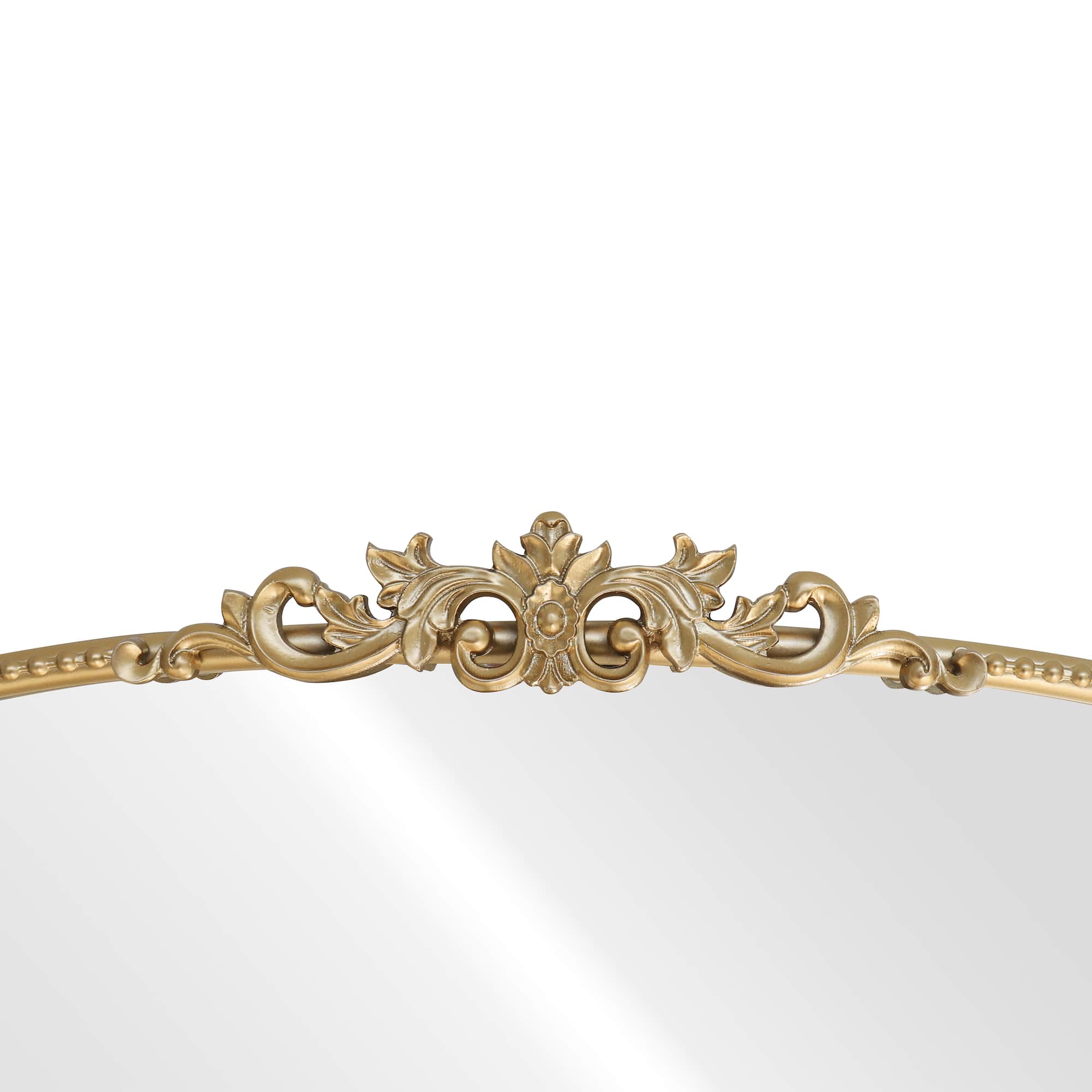 28" x 20" Ornate Wide Arch Wall Mirror in Gold Metal Frame by Ashland®
